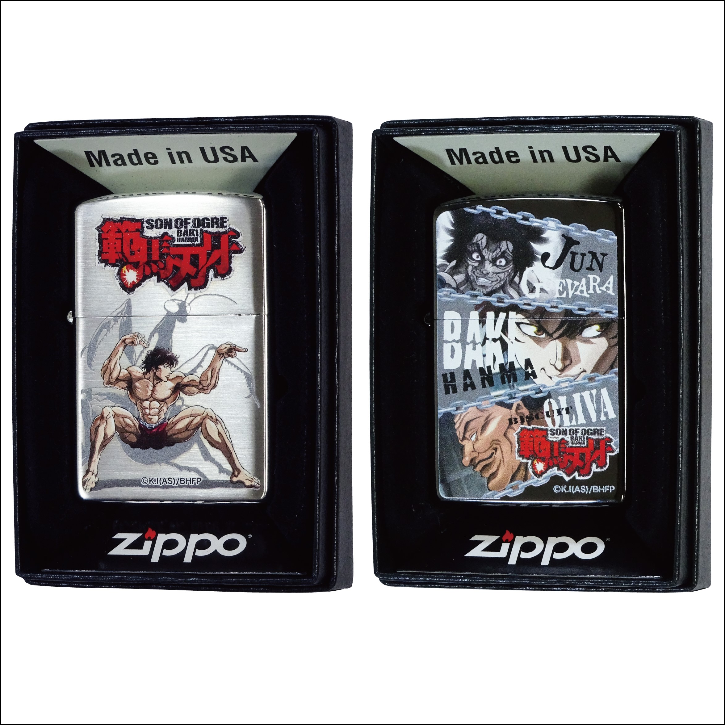 ZIPPO 範馬刃牙 VS カマキリ　／　ZIPPO 範馬刃牙　CHAIN