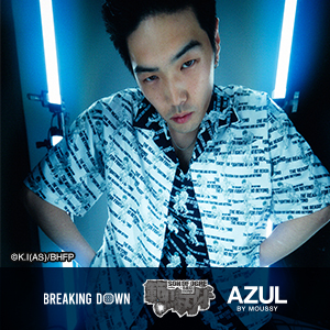 【BREAKINGDOWN×範馬刃牙×AZUL】コラボ総柄シャツ