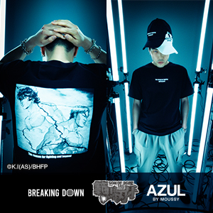 【BREAKINGDOWN×範馬刃牙×AZUL】コラボC/NTシャツ